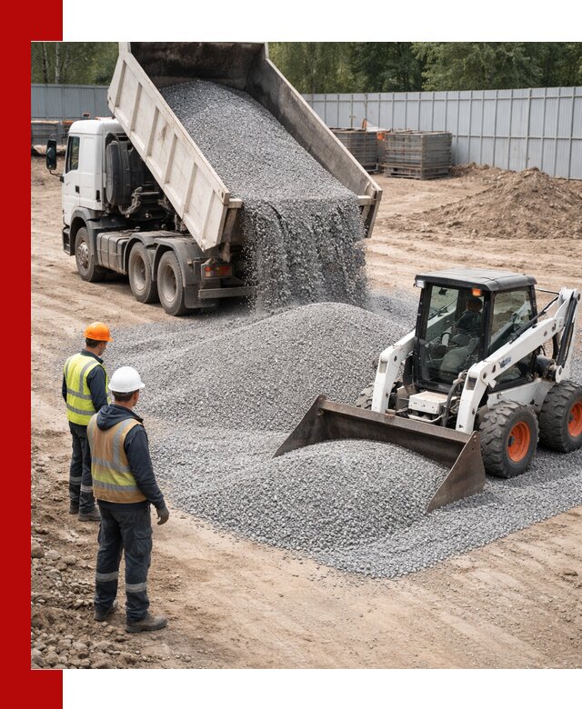 Доставка и продажа гранитного щебня фракции 0-5 в Владивостоке