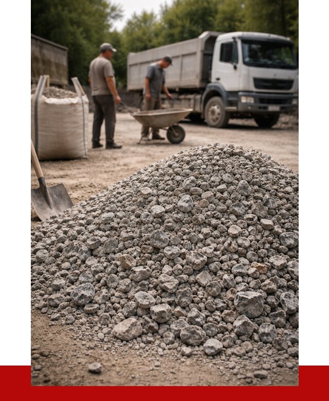 Гранитный щебень фракция 20-40 в Владивостоке от 3253 руб. ПРОНЕРУДВлд