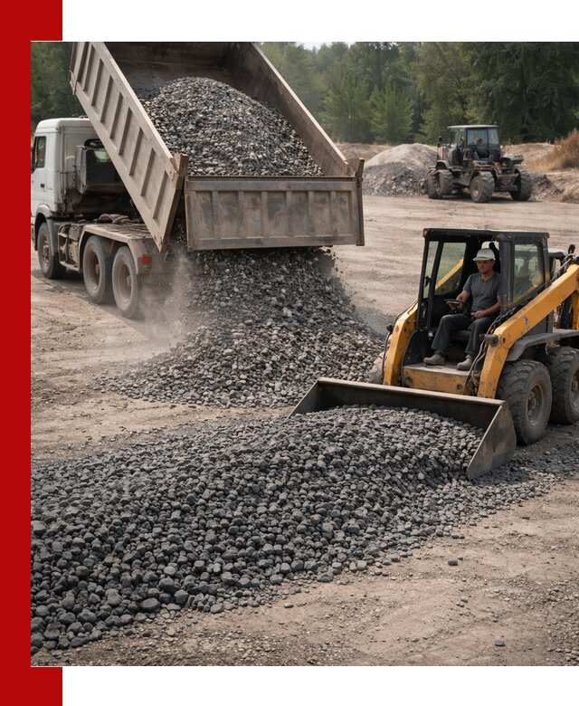 Гранитный щебень фракция 40-70 с доставкой в Владивостоке