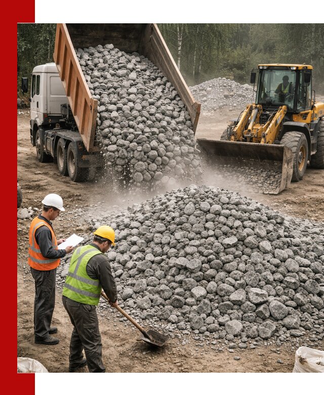 Гранитный щебень фракция 70-150 доставка в Владивостоке