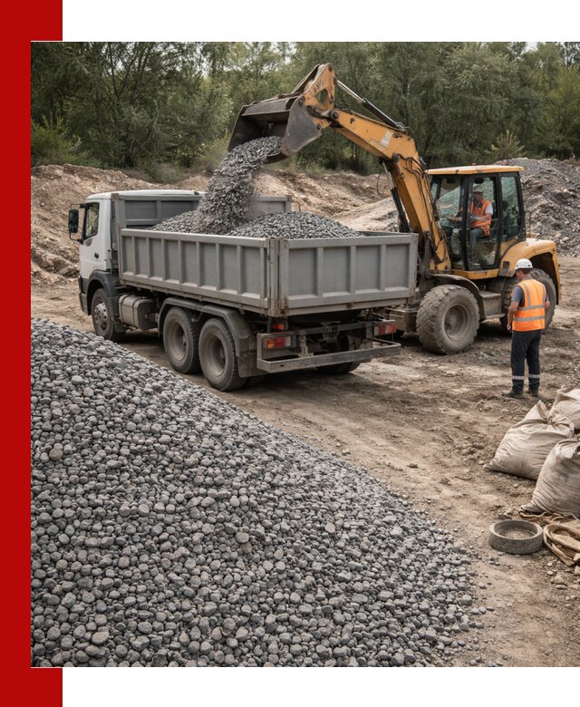 Доставка гравийного щебня в Владивостоке оптом и в розницу