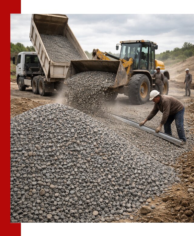 Гравийный щебень фракция 5-20 с доставкой в Владивостоке