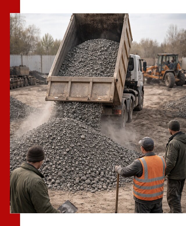 Доставка шлакового щебня в удобные сроки по выгодной цене в Владивостоке