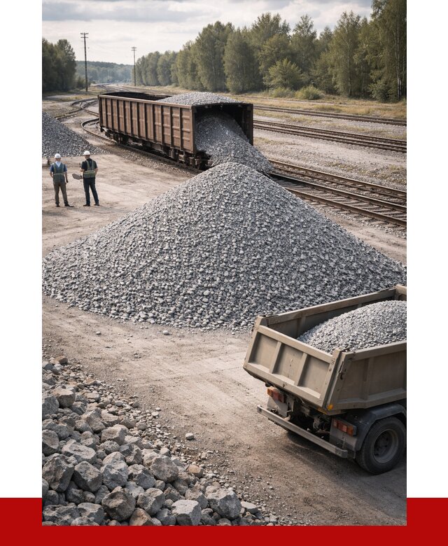 Железнодорожный щебень 20-60 в Владивостоке от 1728 р. | ПРОНЕРУДВлд