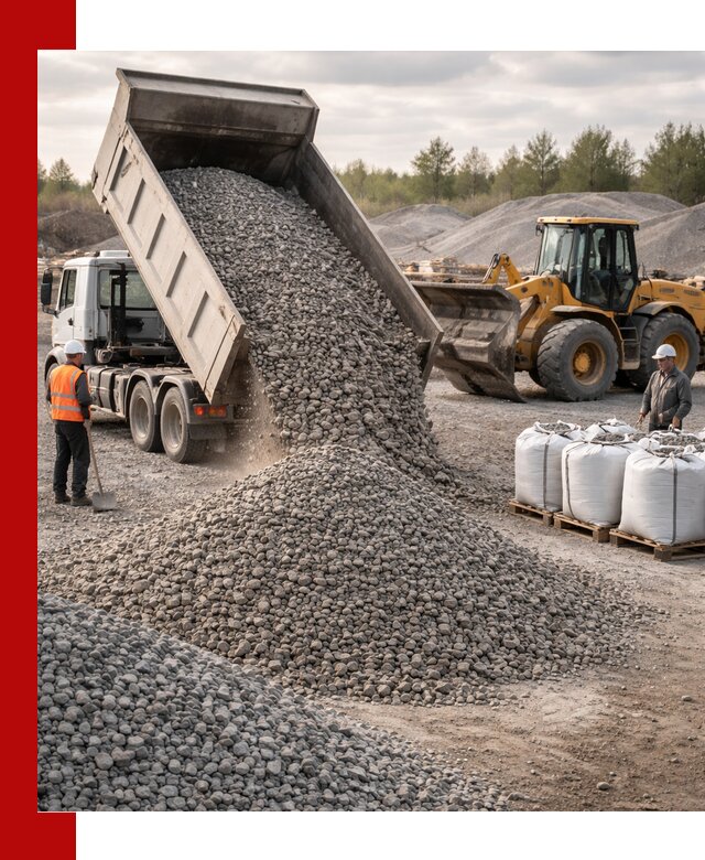 Бетонный щебень фракция 5–20 с доставкой в Владивостоке