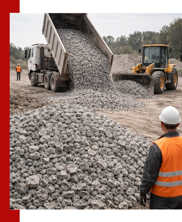 Доставка бетонного щебня фракции 20-40 в Владивостоке