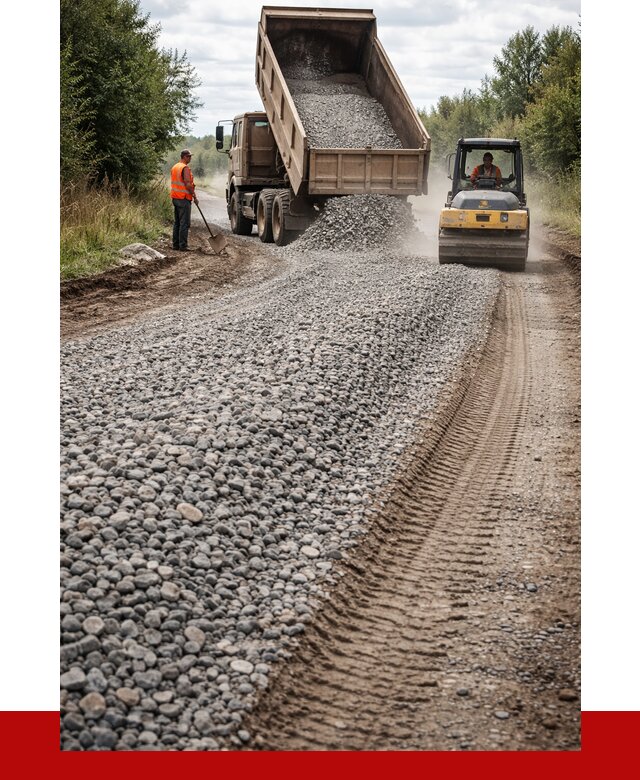 Щебень для отсыпки дороги в Владивостоке от 2745 р. ПРОНЕРУДВлд