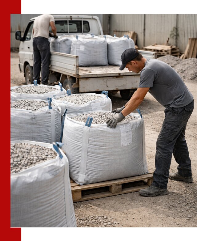 Доставка щебня в мешках по выгодным ценам в Владивостоке