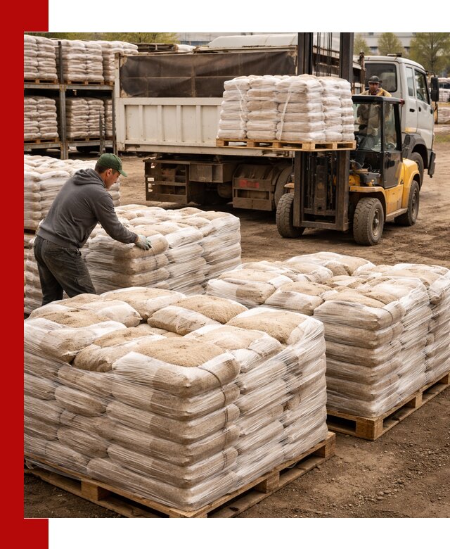 Карьерный песок в мешках с доставкой в Владивостоке