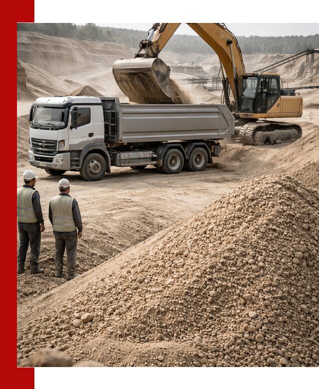 Карьерный крупнозернистый песок с доставкой в Владивостоке