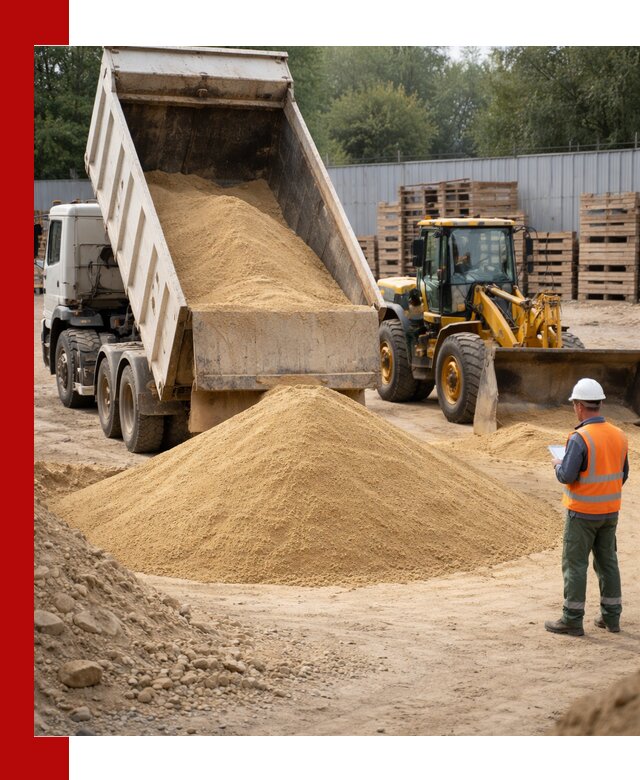 Доставка карьерного мелкозернистого песка в Владивостоке
