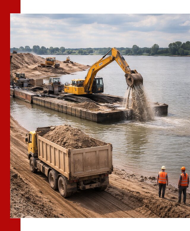 Намывной песок с доставкой в Владивостоке оптом и в розницу
