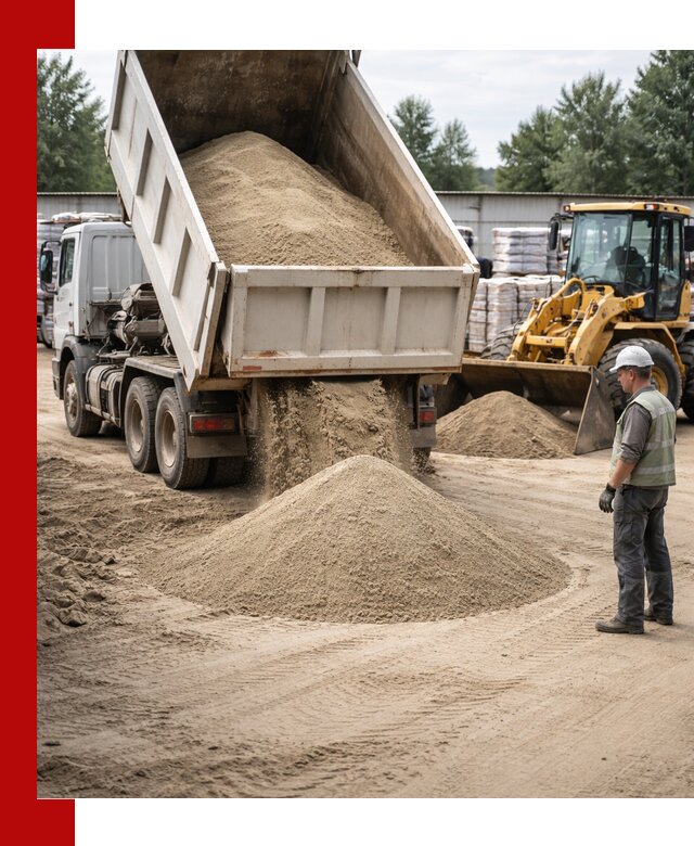 Поставка и доставка песка для бетона в Владивостоке