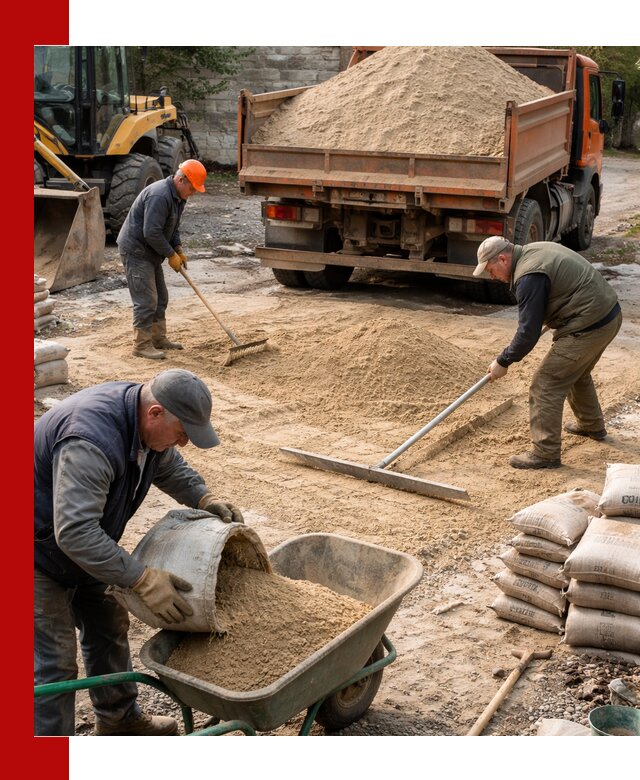 Поставка песка для стяжки в Владивостоке с быстрой доставкой
