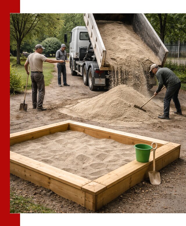 Песок для песочницы с доставкой в Владивостоке недорого и чистый