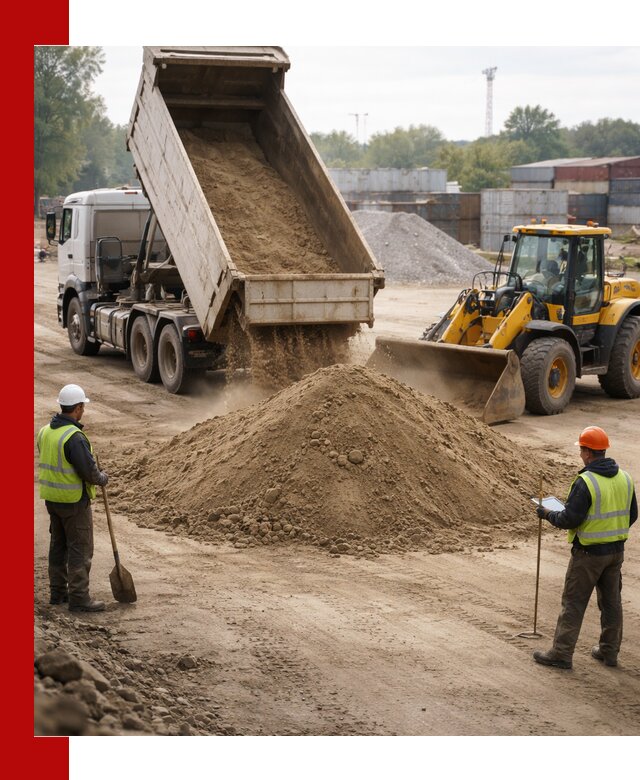 Доставка и продажа пескогрунта оптом и в розницу в Владивостоке