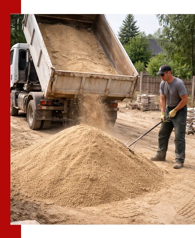 Доставка сухого песка самосвалами в Владивостоке
