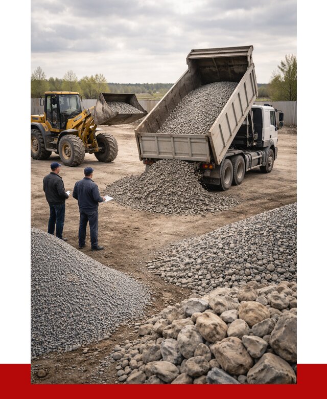 Гравий и камень с доставкой в Владивостоке от 4270 р. - ПРОНЕРУДВлд