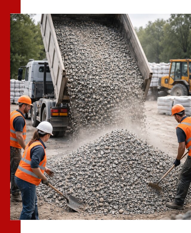 Доставка гравия и камня в Владивостоке оптом и в розницу