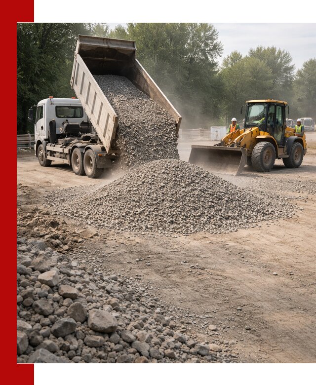 Гравий фракция 5–20 доставка в Владивостоке оптом и в розницу