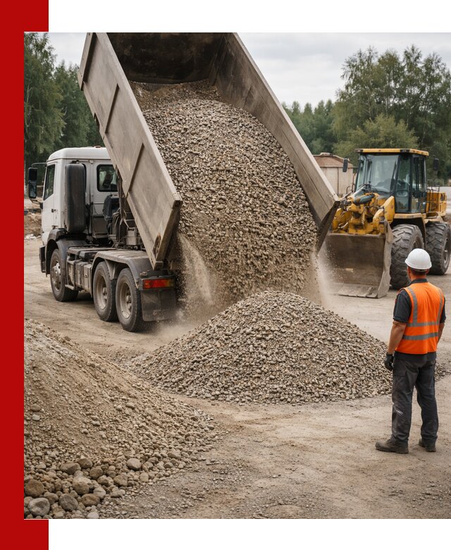 Доставка щпс в Владивостоке — щебеночно-песчаная смесь под заборы и дорожки