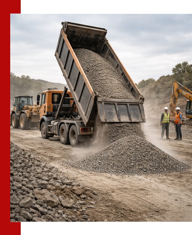 Щебёночно-песчаная смесь ЩПС С1 с доставкой в Владивостоке