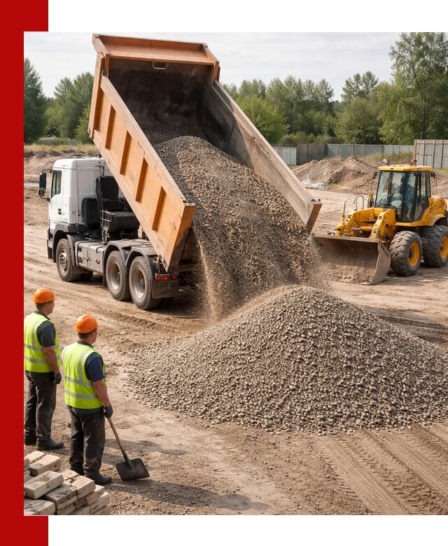 Доставка щебёночно-песчаной смеси ЩПС С7 в Владивостоке