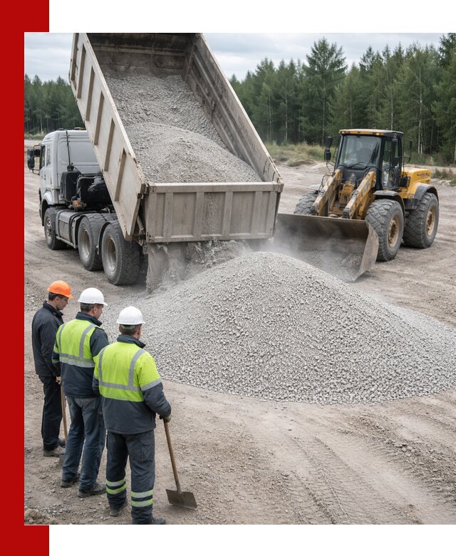 Известняковый отсев 0-5 доставка в Владивостоке быстро и выгодно