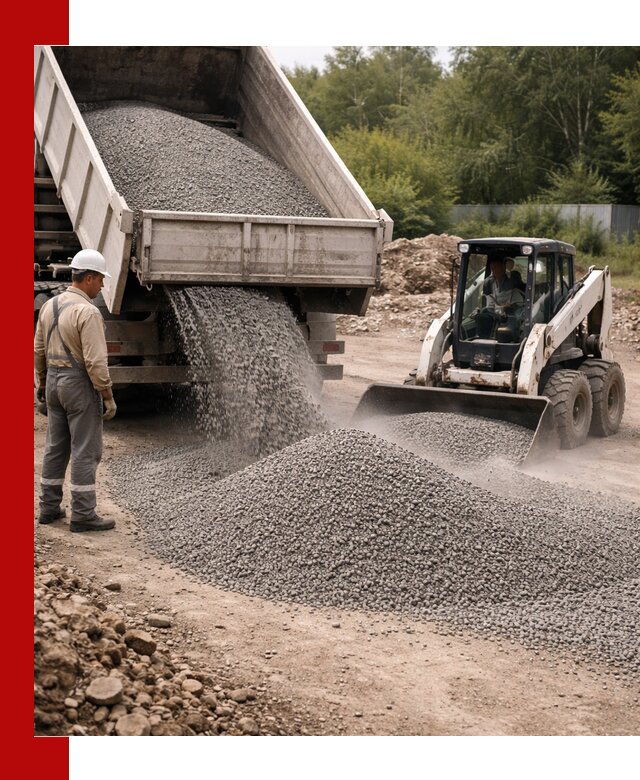 Доставка гравийного отсева 0-5 в Владивостоке оптом и в розницу