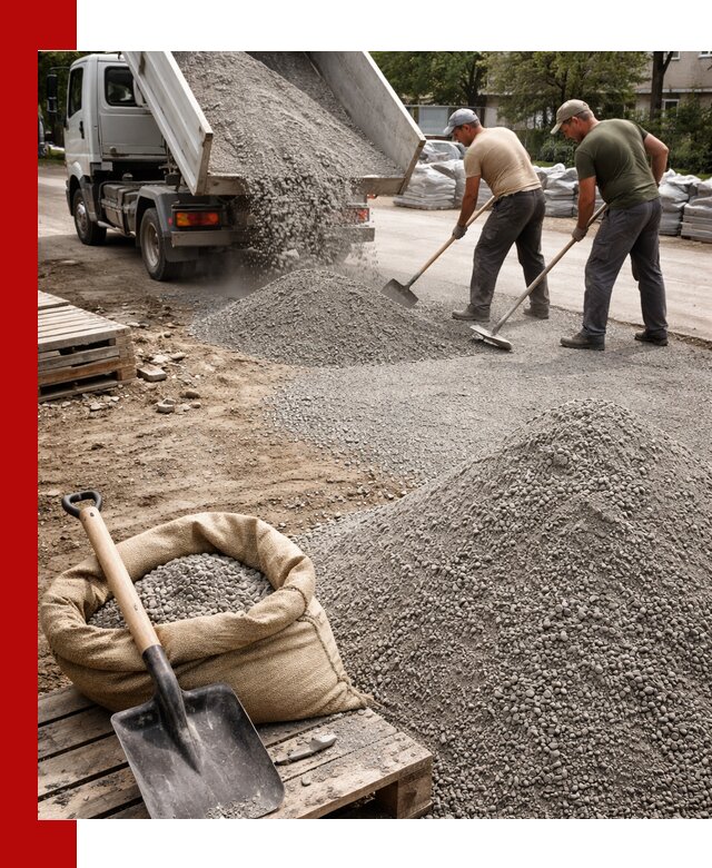 Отсев для тротуарной плитки в Владивостоке — доставка и укладка