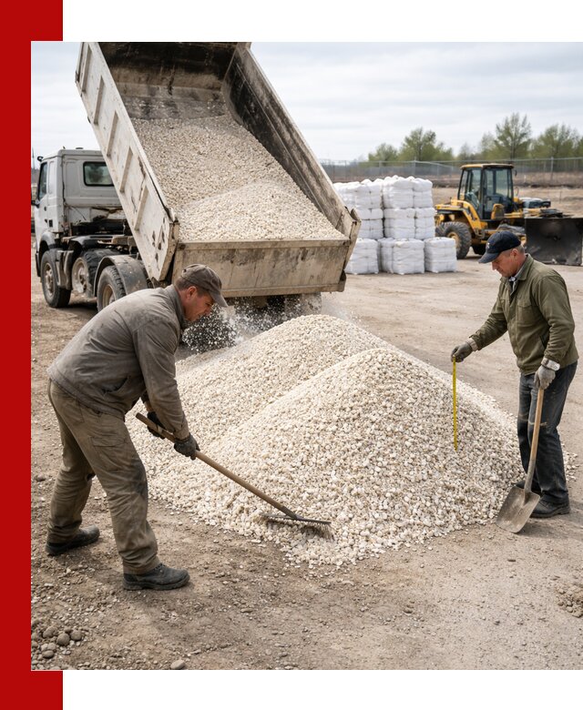 Мраморная крошка с доставкой и разгрузкой в Владивостоке