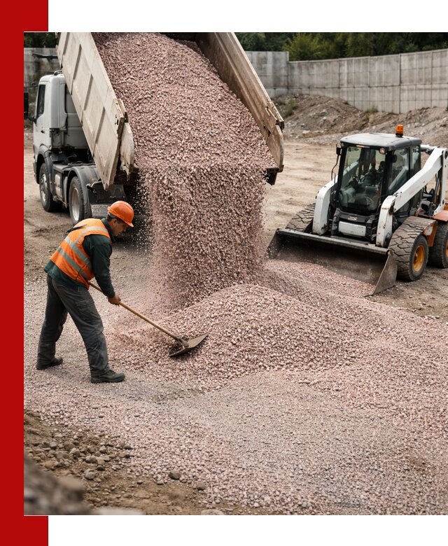 Крошка розовый гранит с доставкой в Владивостоке от производителя