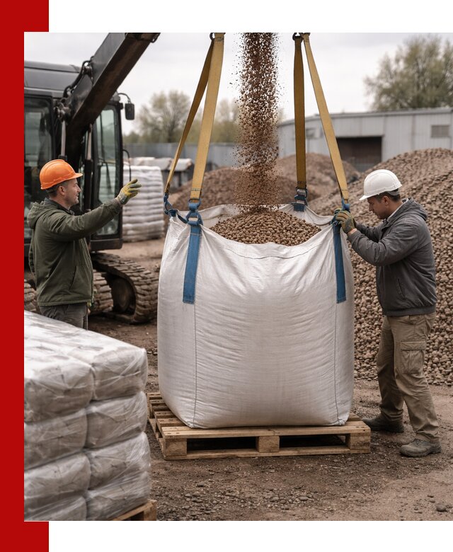 Керамзит в биг-бегах с доставкой в Владивостоке