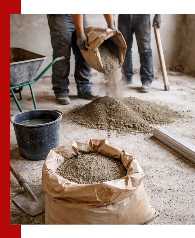 Доставка сухой смеси для стяжки в Владивостоке