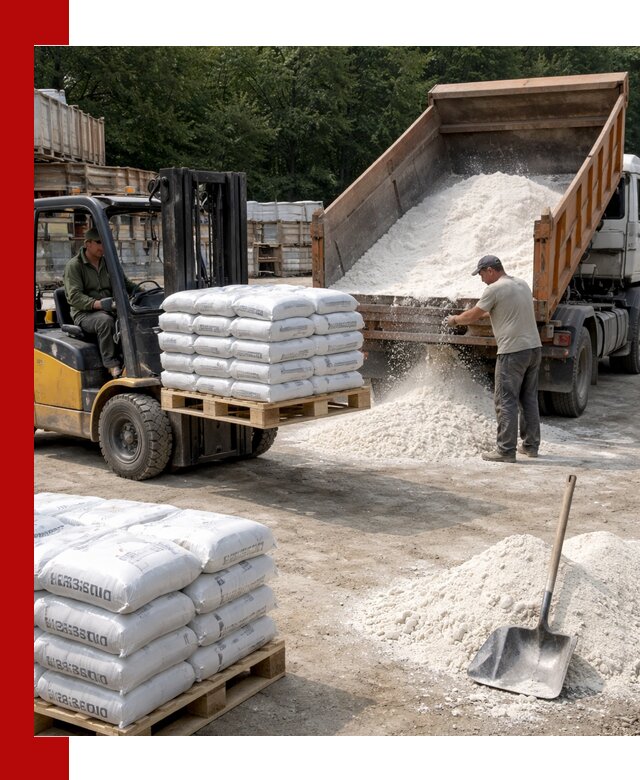 Доставка строительной извести оптом и в розницу в Владивостоке