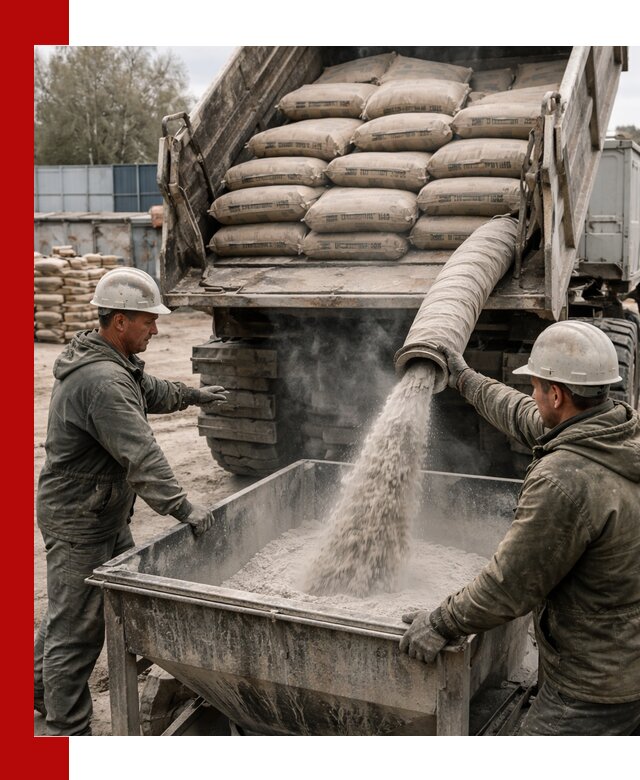 Доставка цемента М400 в Владивостоке оптом и в розницу