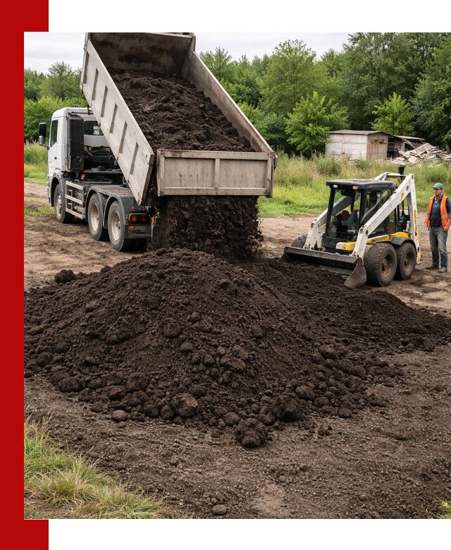 Поставка плодородной земли с доставкой самосвалом в Владивостоке