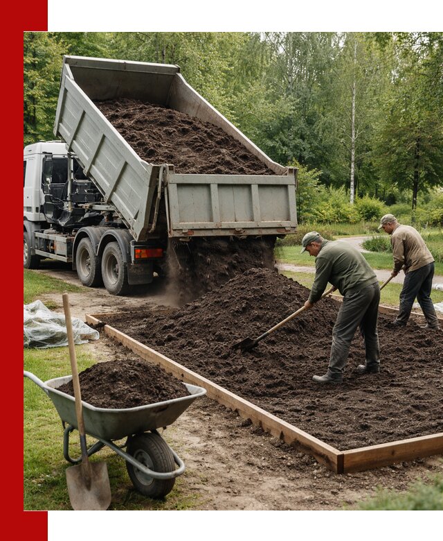 Доставка грунта для озеленения и благоустройства в Владивостоке