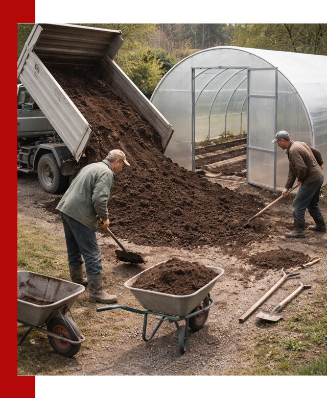 Грунт для теплицы с доставкой в Владивостоке — плодородный субстрат под растения