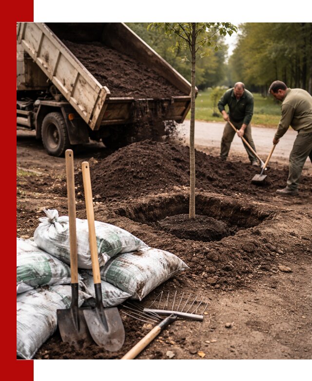Грунт для посадки деревьев в Владивостоке — доставка и подготовка почвы