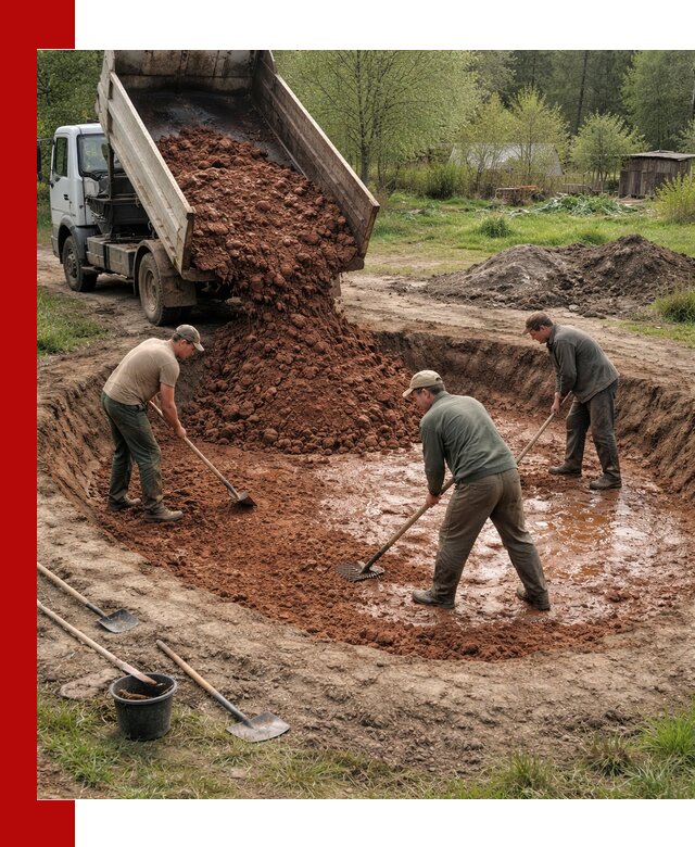 Купить качественную глину для пруда в Владивостоке