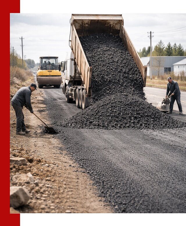 Асфальтовая крошка для дорог в Владивостоке — поставка и доставка