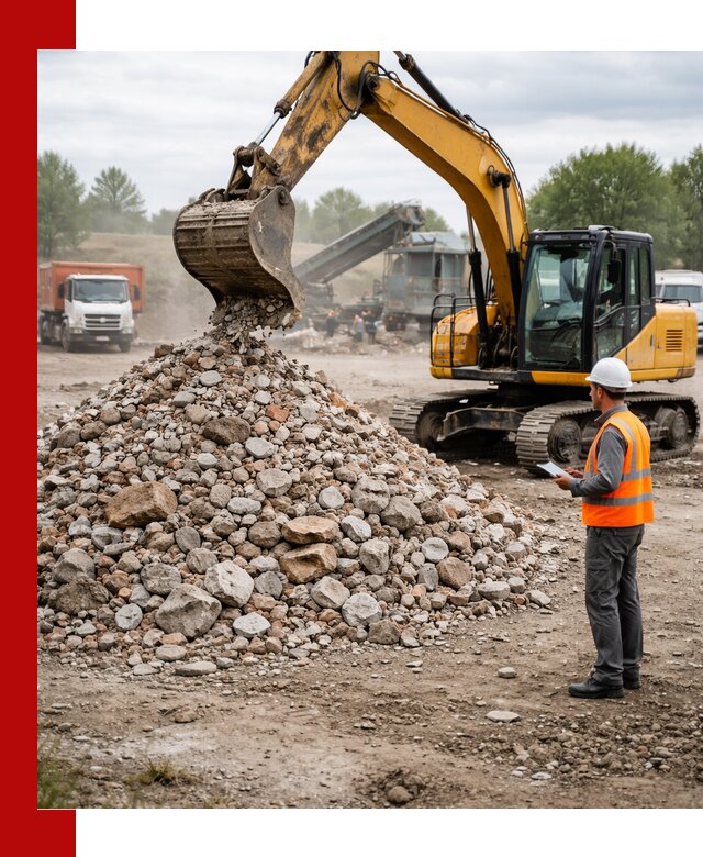 Доставка и вывоз строительного боя в Владивостоке