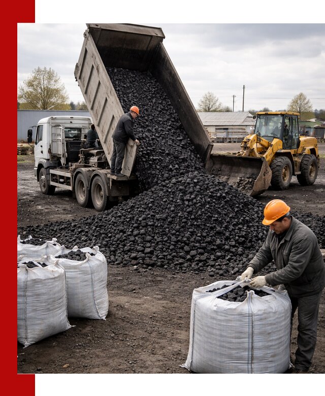Доставка каменного угля в Владивостоке оптом и в розницу