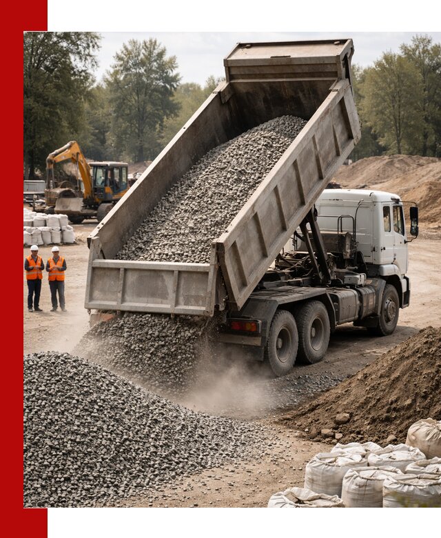 Аренда самосвала в Владивостоке для доставки сыпучих и нерудных материалов