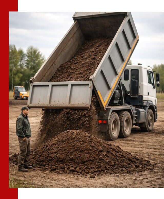 Аренда самосвала с водителем в Владивостоке для сыпучих грузов и навоза