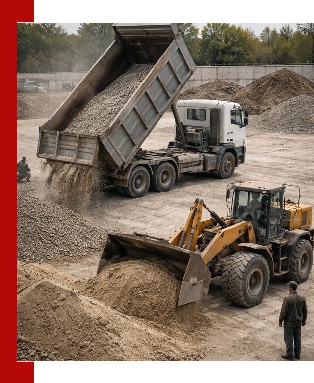 Перевозка сыпучих грузов самосвалами и бортовыми в Владивостоке