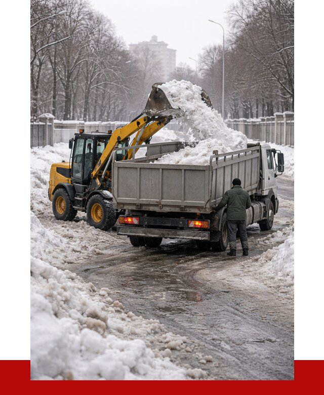 Вывоз снега с погрузкой в Владивостоке от 3558 р. ПРОНЕРУДВлд