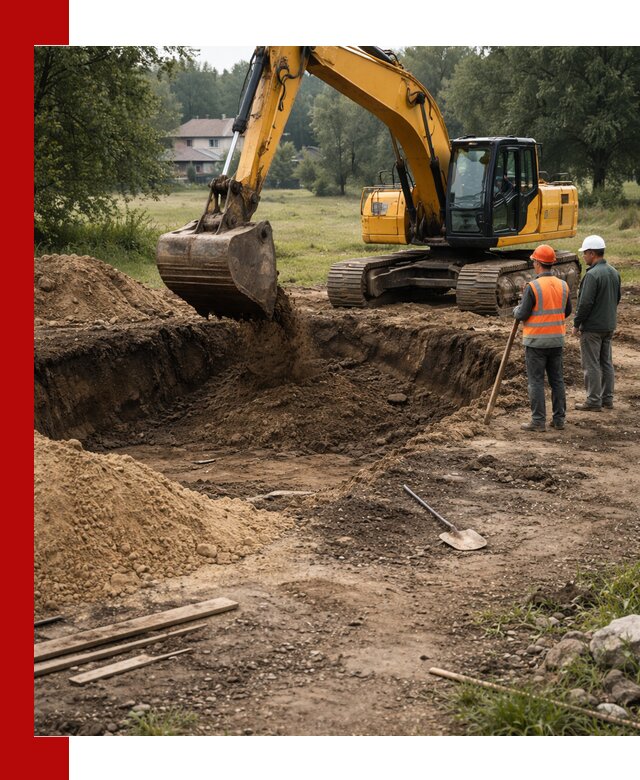 Рытье котлована под фундамент в Владивостоке (быстро и недорого)