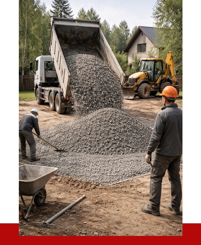 Отсыпка участка щебнем в Владивостоке от 6608 р. ПРОНЕРУДВлд